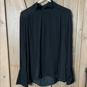 a new day Black High-Neck Blouse